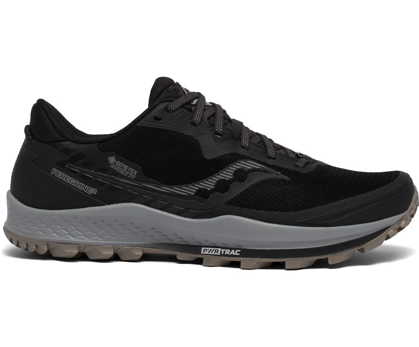 Saucony Men's Peregrine 11 GTX Black/Gravel