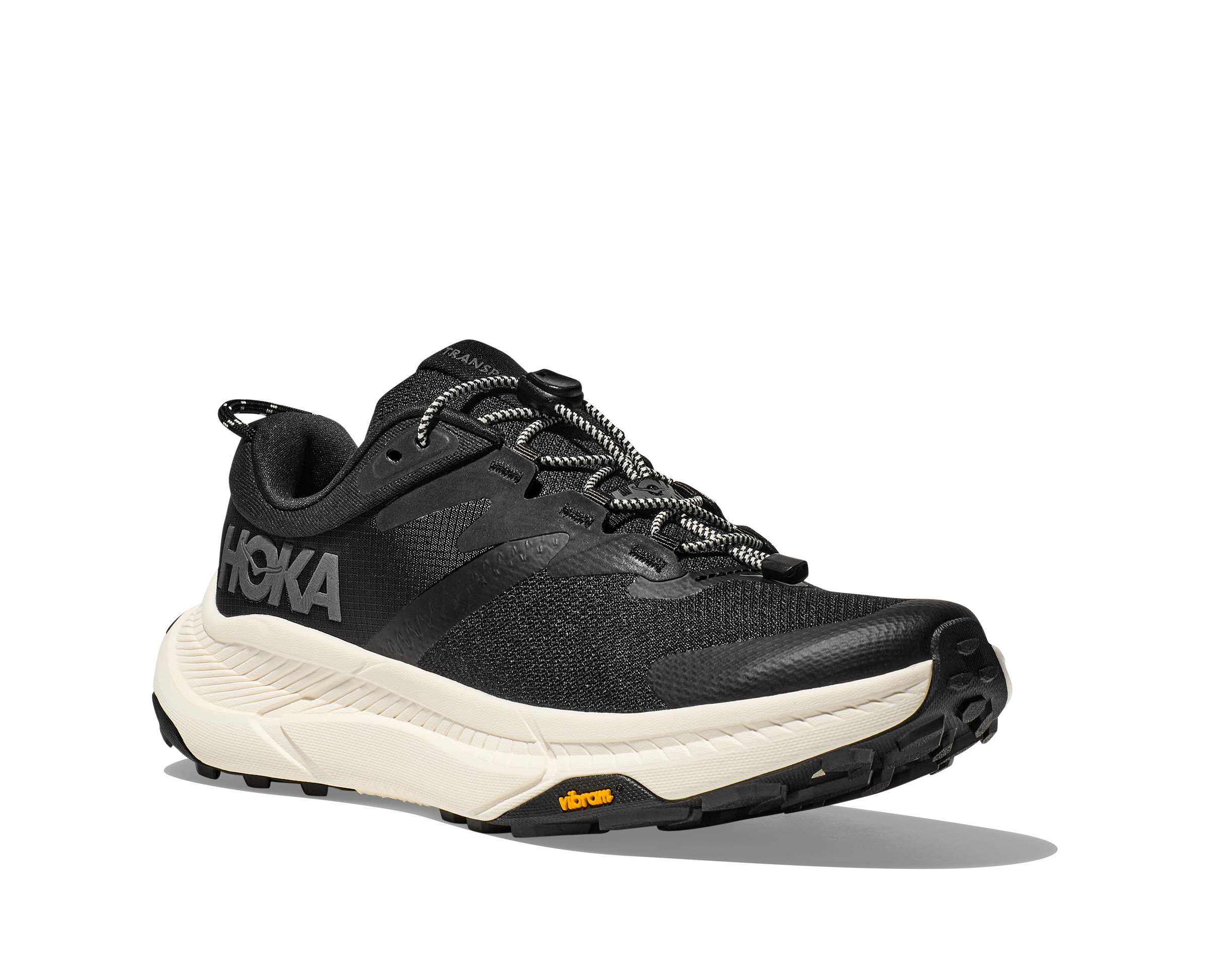 ★HOKA(Men)★Transport Casual Shoes★Black Alabaster Hoka Men's Transport Black/Alabaster | Laurie's Shoes