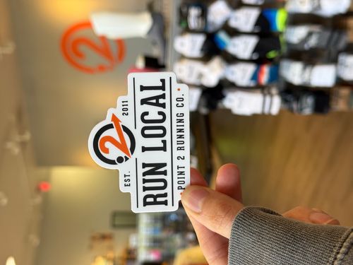 Point Running Company Run Local Sticker-Large 2011 Varsity