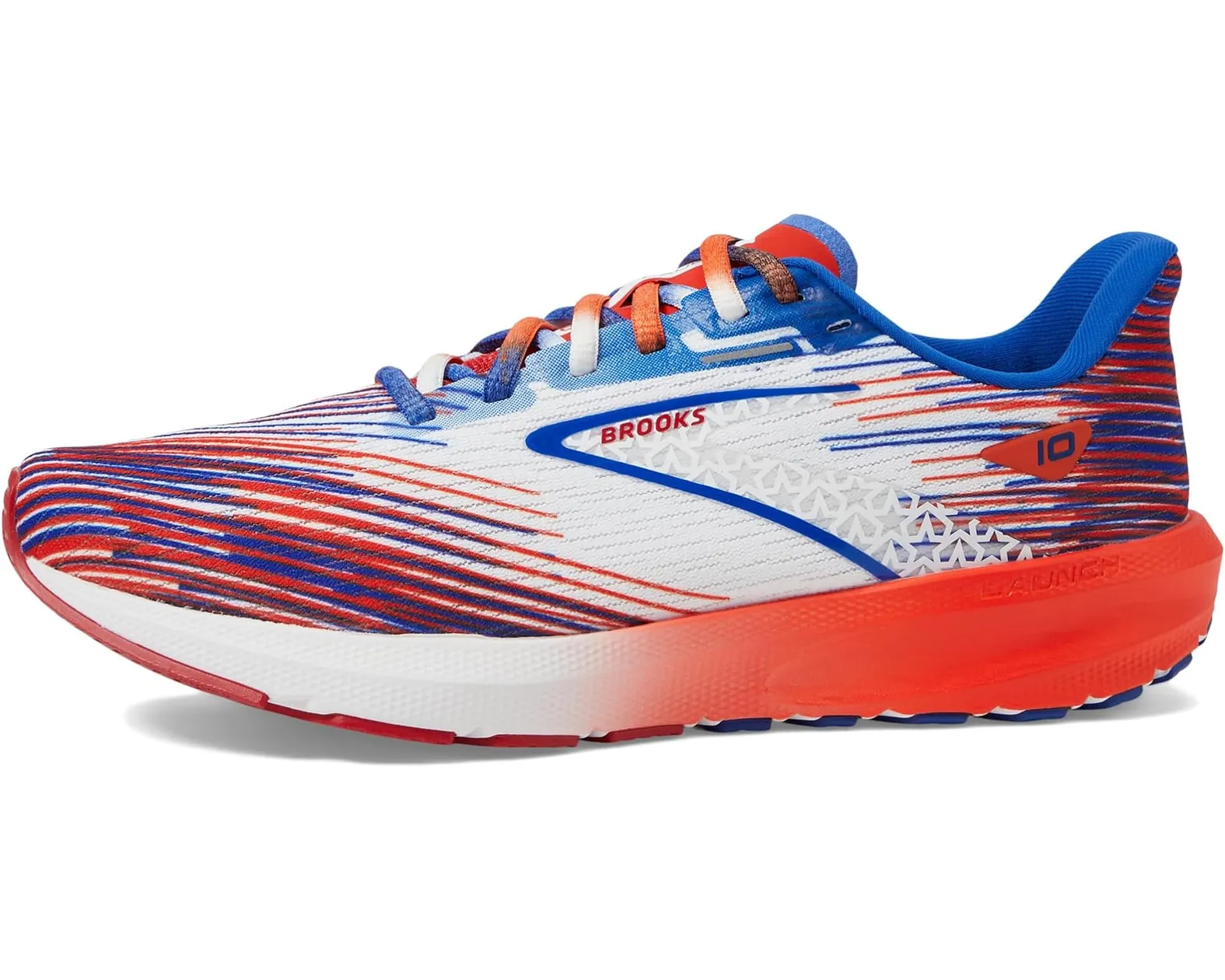 Brooks Women's Launch 10 White/Tango/Surf