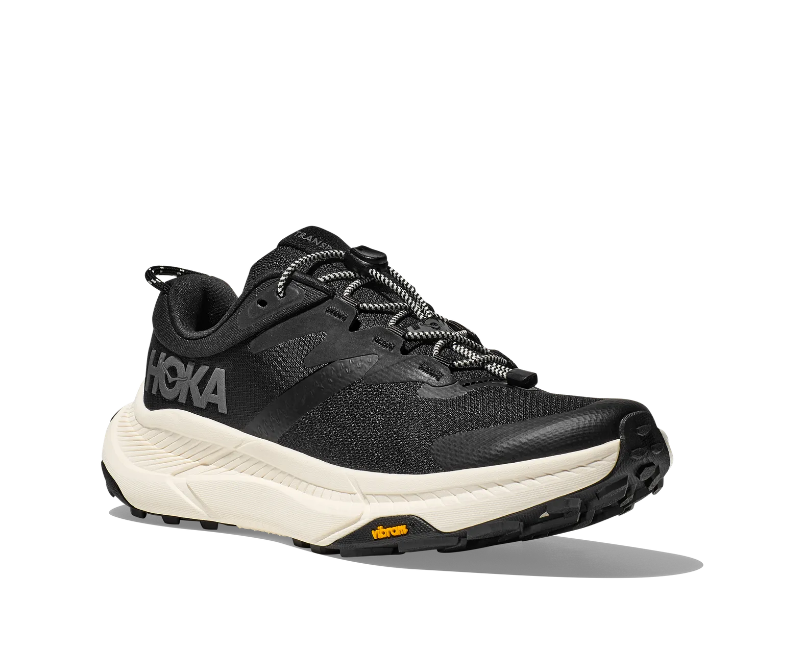 ★HOKA(Men)★Transport Casual Shoes★Black Alabaster Hoka Men's Transport Black/Alabaster