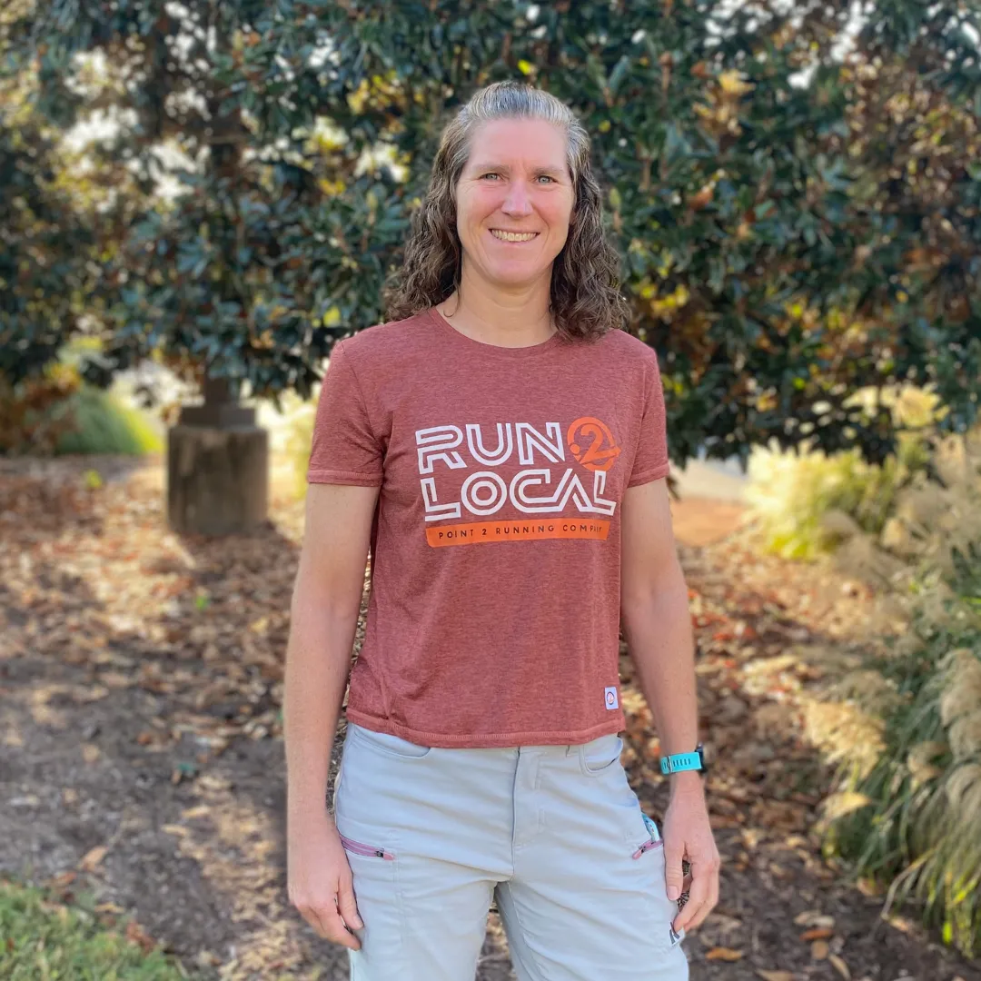 Point Running Company Women's 2024 Run Local Short Sleeve Russet