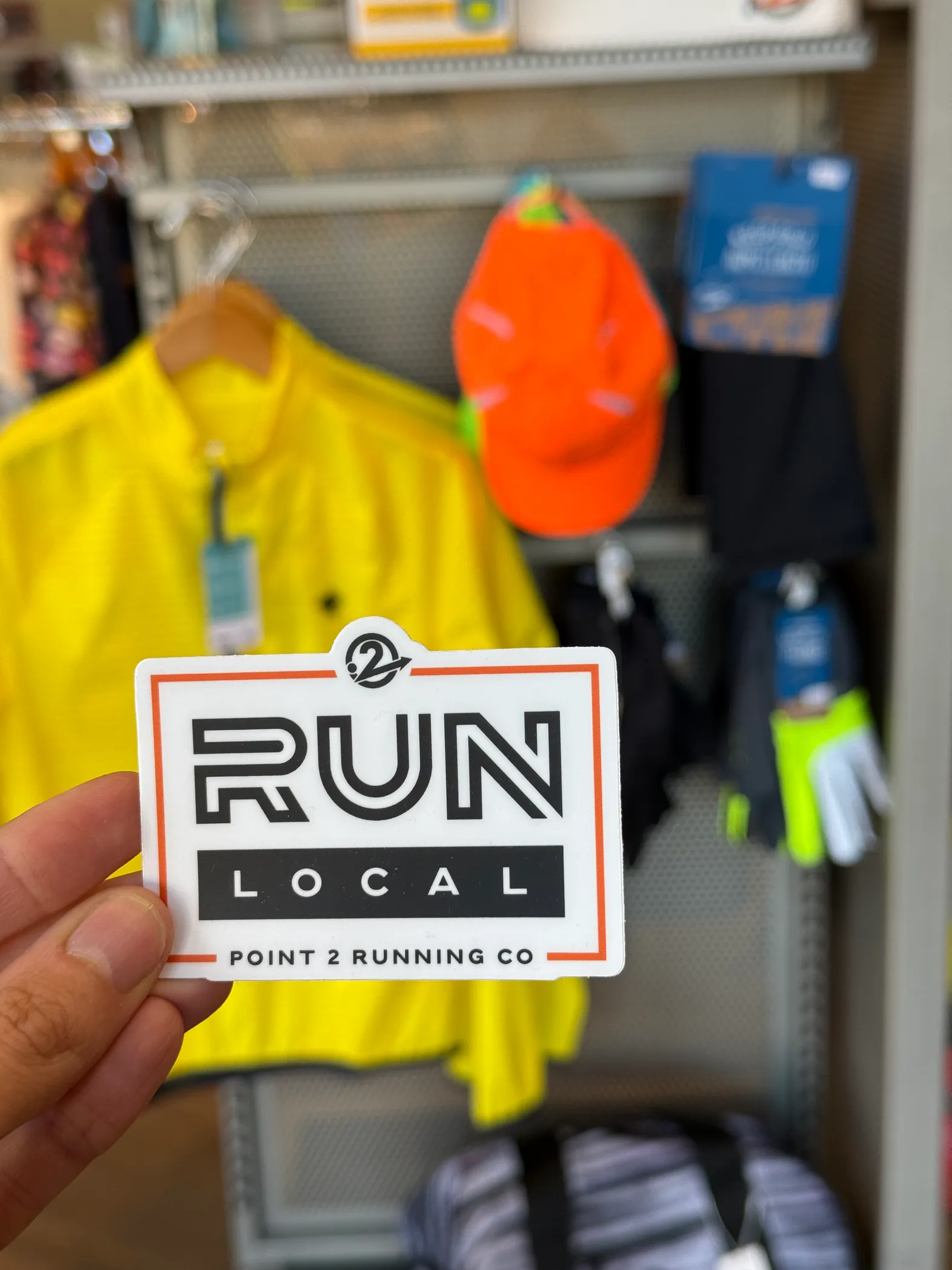 Point Running Company Run Local Sticker-Large 2024 Rectangle Design